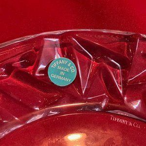 Tiffany & Co 4 crystal salad plates